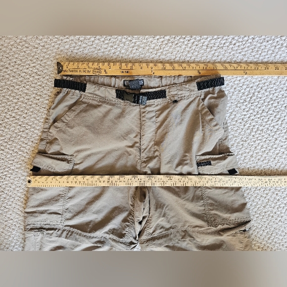 REI Sahara Convertible Hiking Pants 10 Tan Cargo Pants Durable Outdoor Wear - Picture 5 of 7